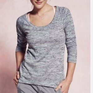 Athleta Gray Long Sleeve Tee